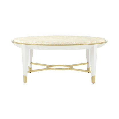 Table basse ronde Hollywood Regency