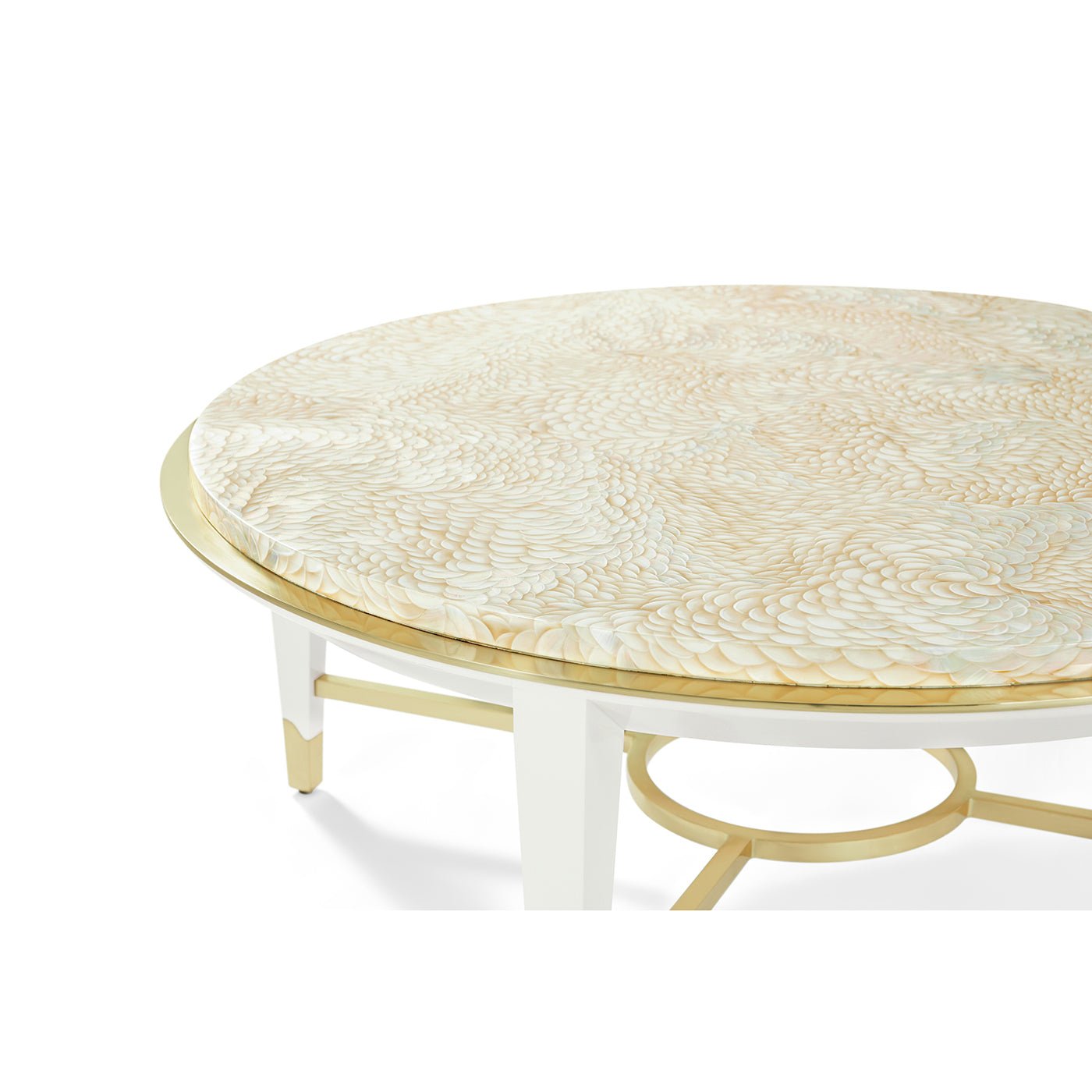 Table basse ronde Hollywood Regency