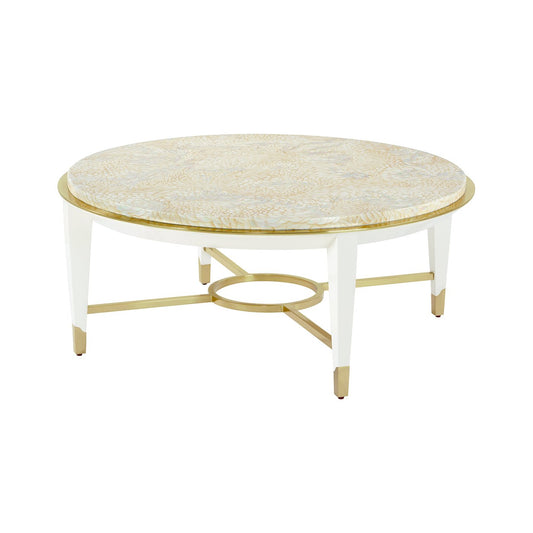 Table basse ronde Hollywood Regency