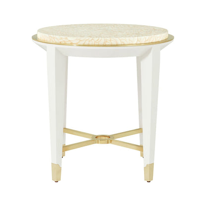 Table d'appoint ronde Hollywood Regency