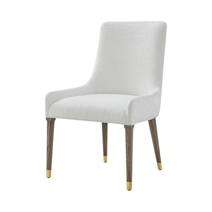 Chaise de salle à manger rembourrée Hollywood Regency