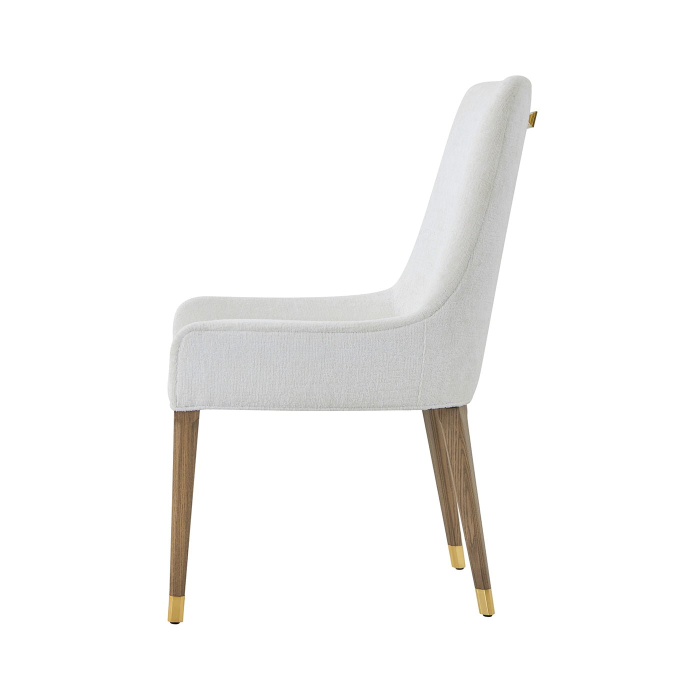 Chaise de salle à manger rembourrée Hollywood Regency
