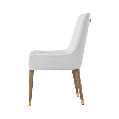 Chaise de salle à manger rembourrée Hollywood Regency