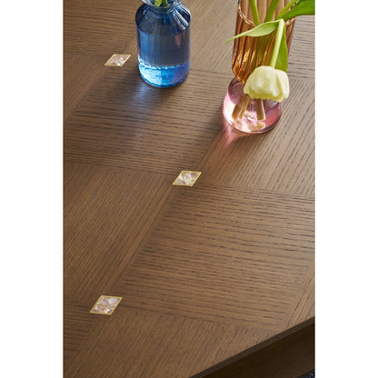 Table basse cascade Hollywood Regency - Finition foncée