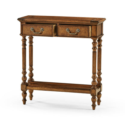 Jacobean Short Narrow Console Table