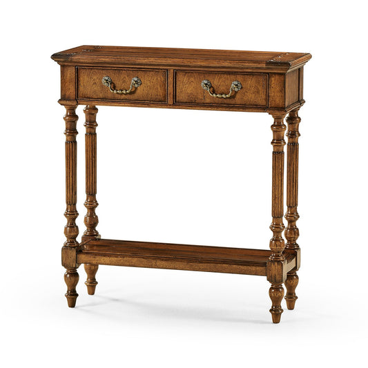 Jacobean Short Narrow Console Table