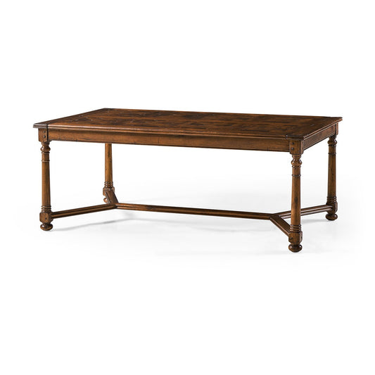 Jacobean Walnut Rectangular Coffee Table
