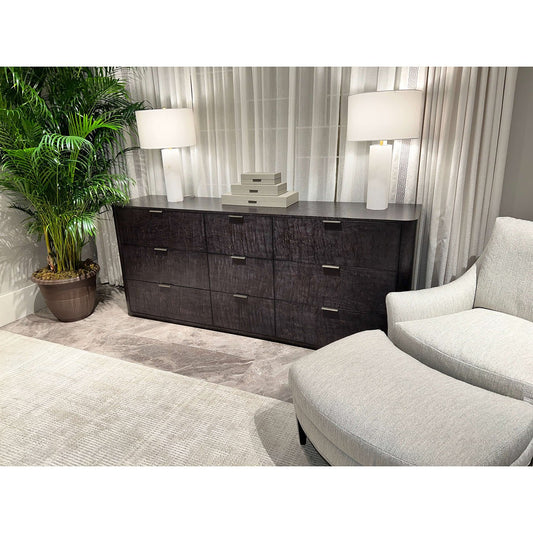 Grande commode noire de style Art déco