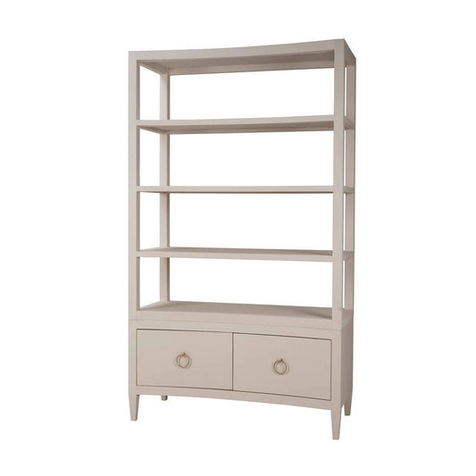 Grande étagère enveloppée de lin - Putty Linen