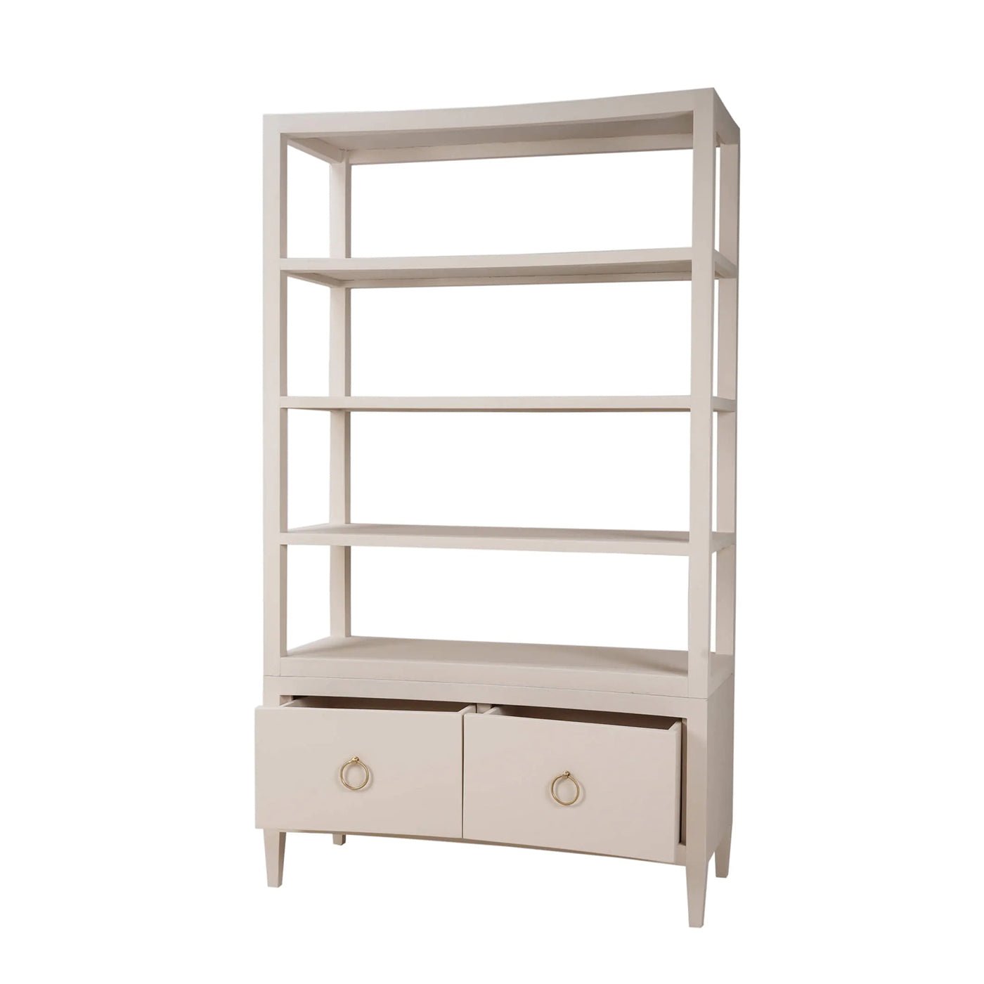 Grande étagère enveloppée de lin - Putty Linen