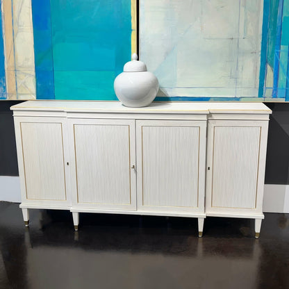 Large Regency Parcel Gilt Credenza