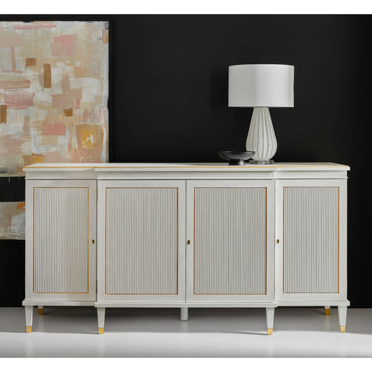 Large Regency Parcel Gilt Credenza