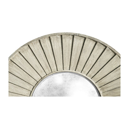 Large Rustic Round Mirror