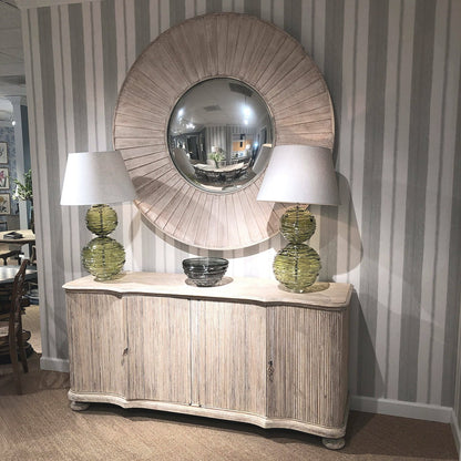Large Rustic Round Mirror