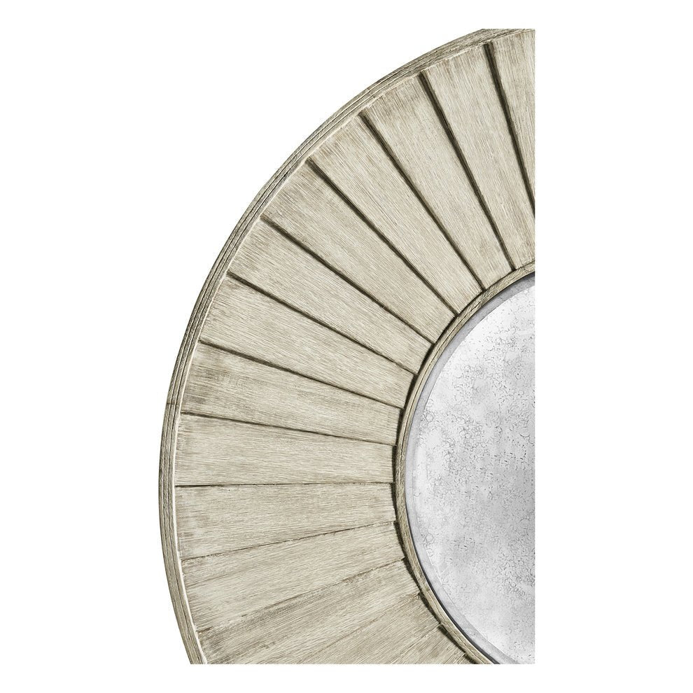 Large Rustic Round Mirror