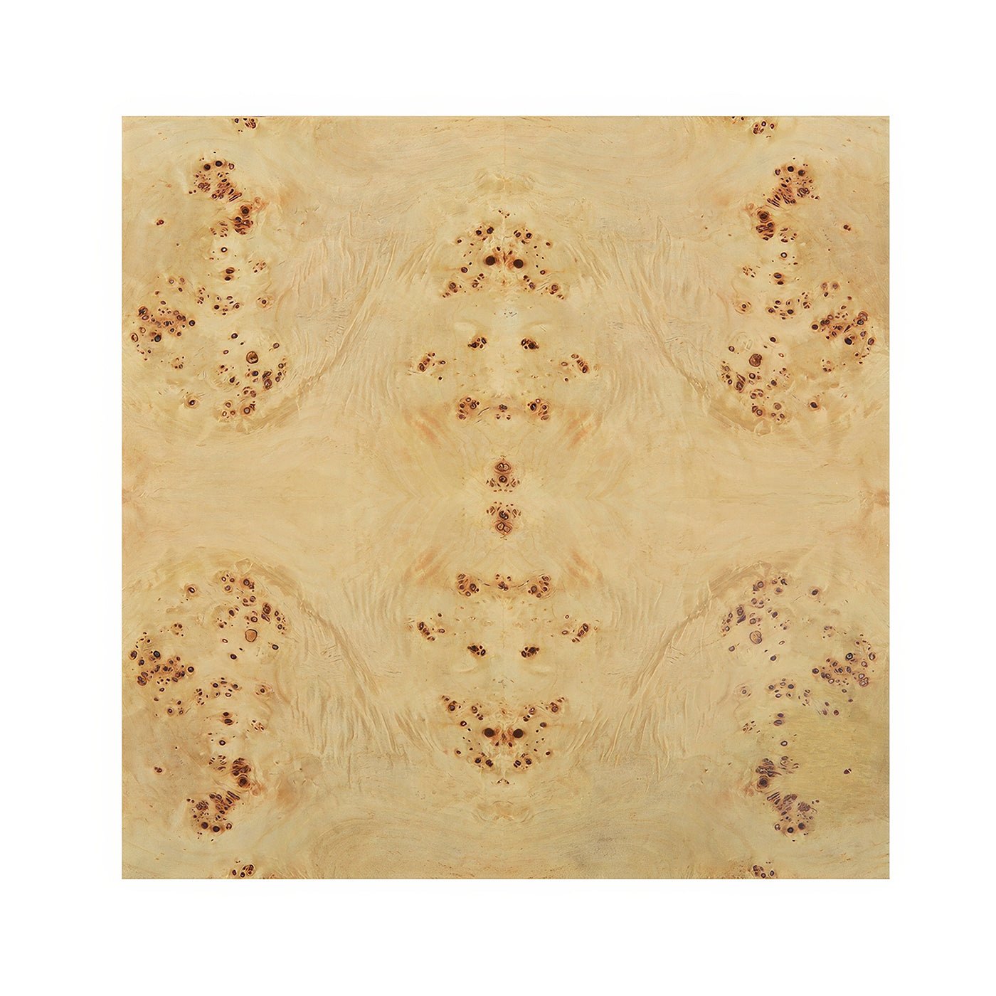 Light Burl Wood End Table