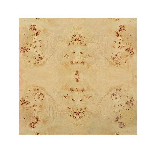 Light Burl Wood End Table