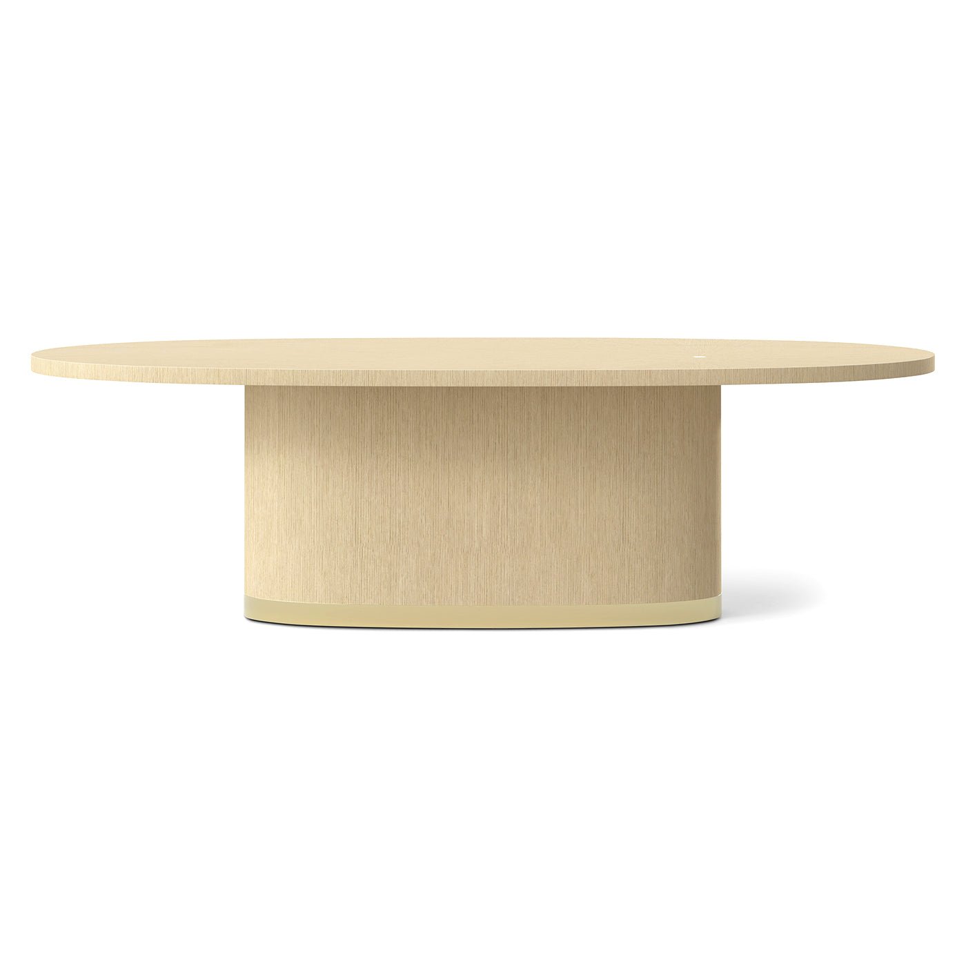 Table à manger ovale Hollywood Regency légère