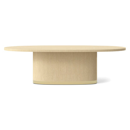 Table à manger ovale Hollywood Regency légère