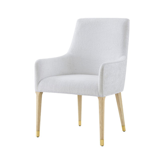 Fauteuil rembourré léger Hollywood Regency