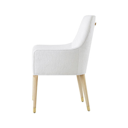Fauteuil rembourré léger Hollywood Regency