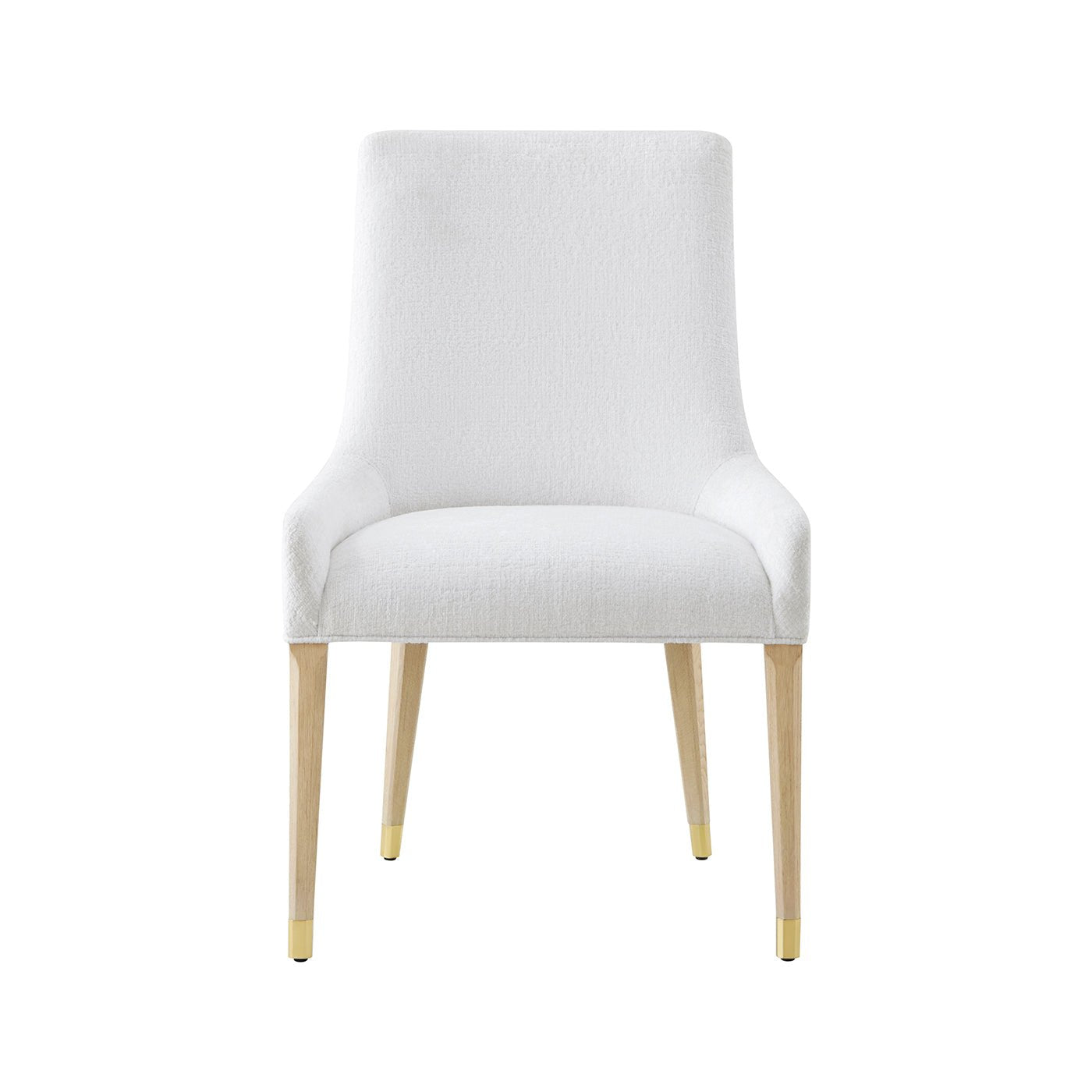 Chaise de salle à manger rembourrée légère Hollywood Regency