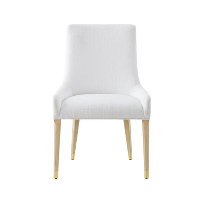 Chaise de salle à manger rembourrée légère Hollywood Regency