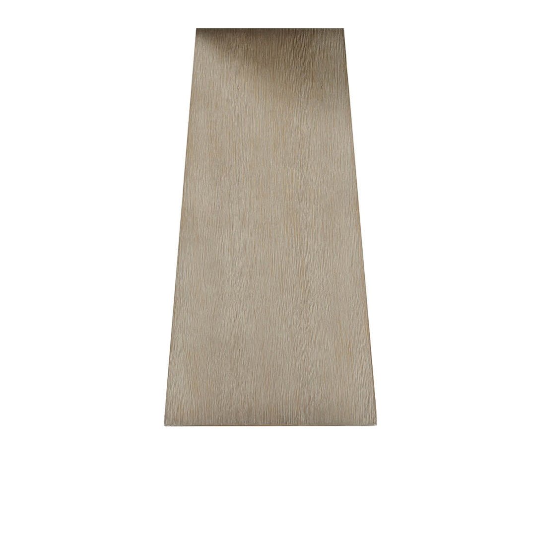 Light Oak Modern Quartz Top Console Table