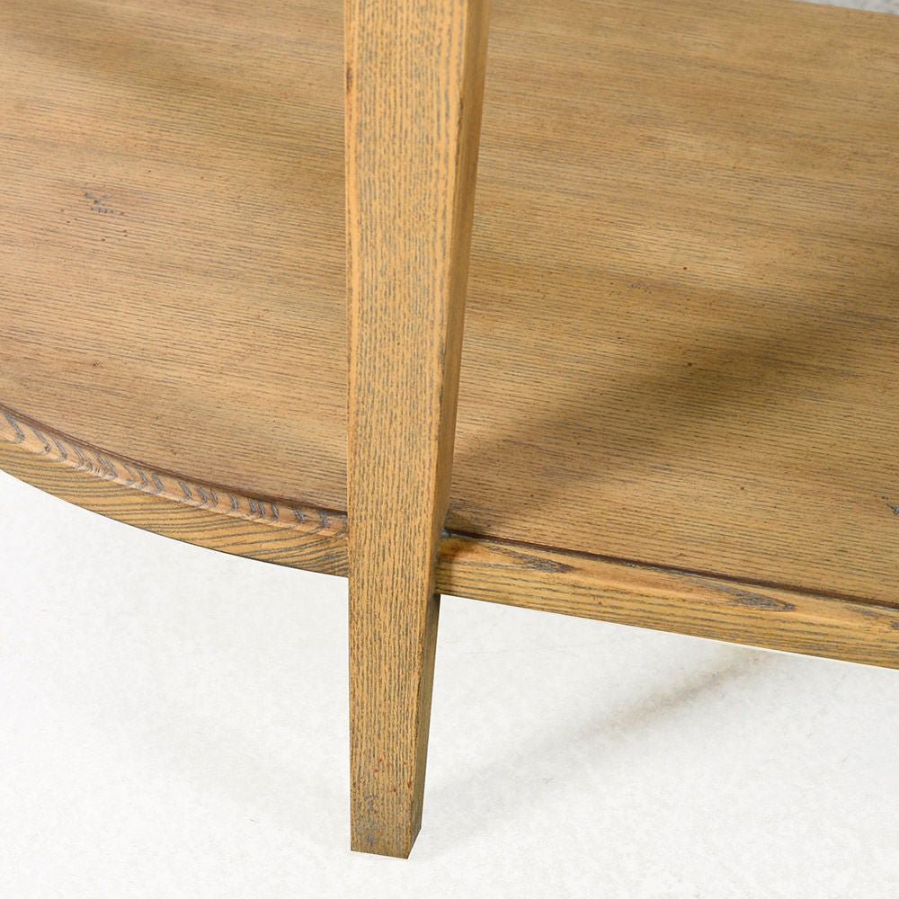 Console traditionnelle en bois clair