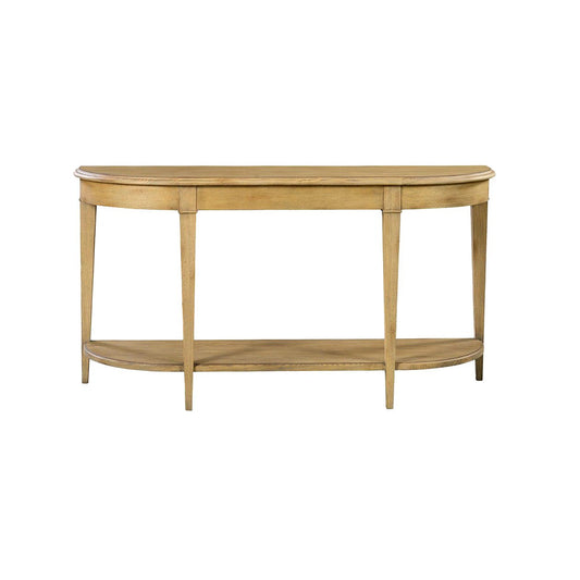 Console traditionnelle en bois clair