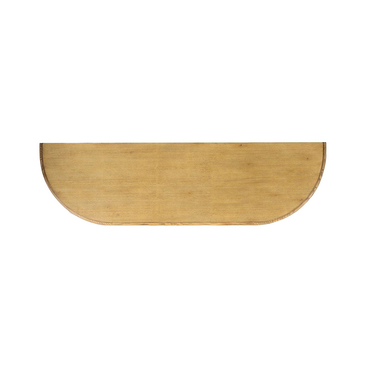 Console traditionnelle en bois clair