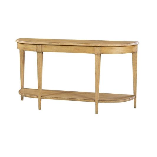 Console traditionnelle en bois clair