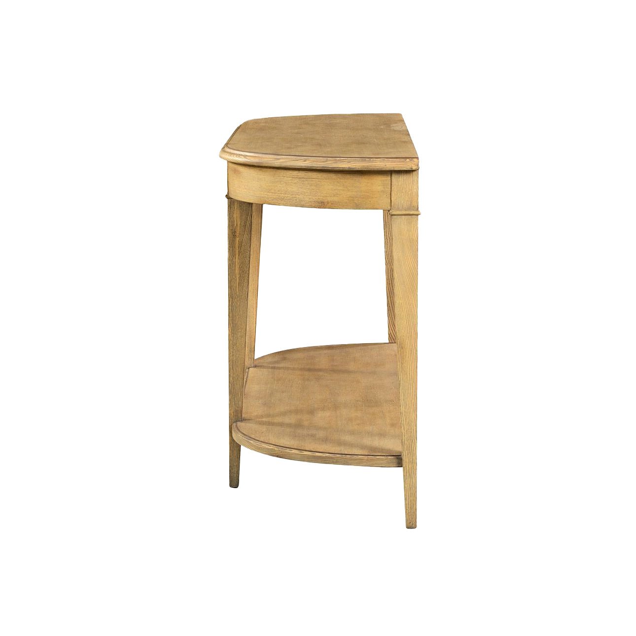 Console traditionnelle en bois clair