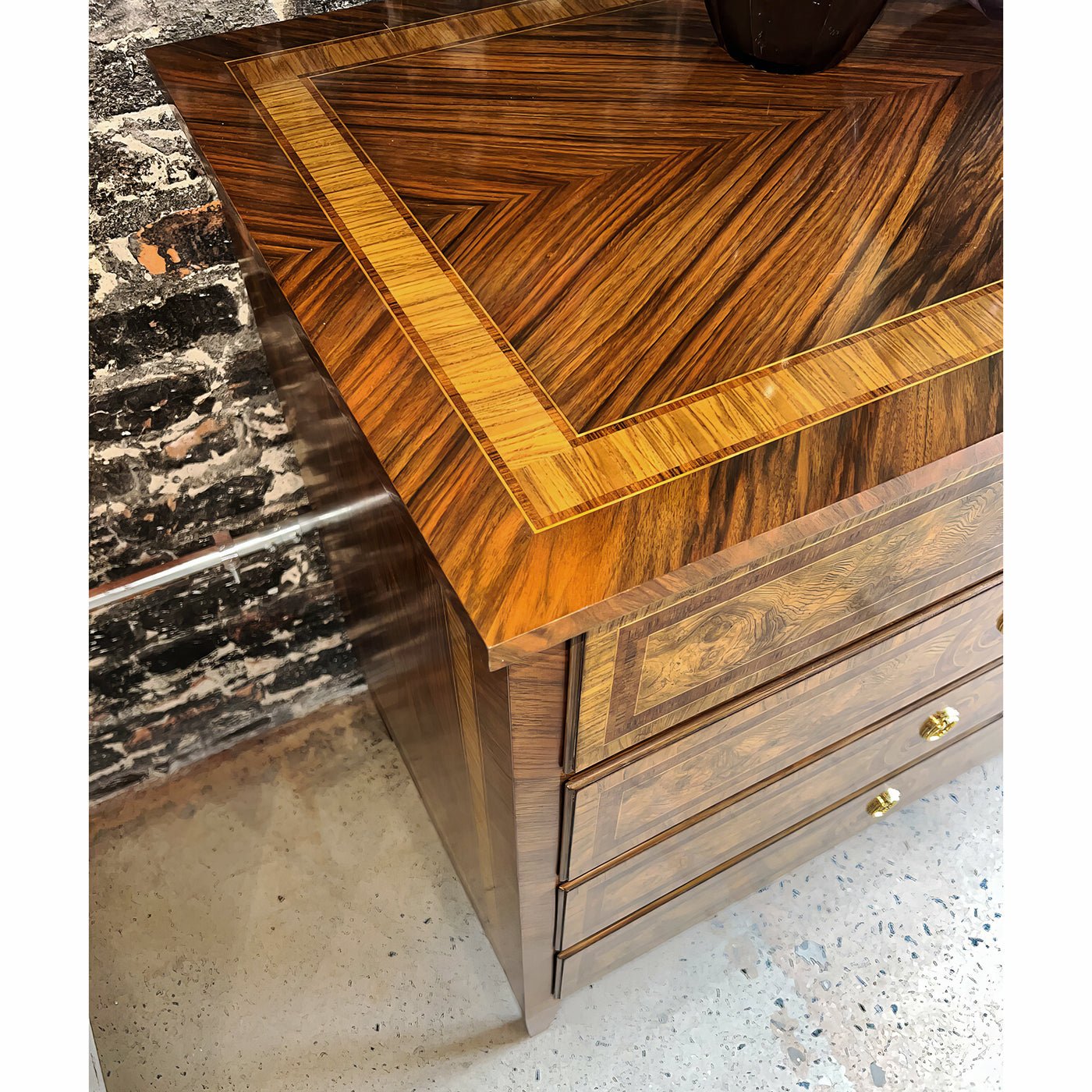 Louis XVI Style Burl Chest