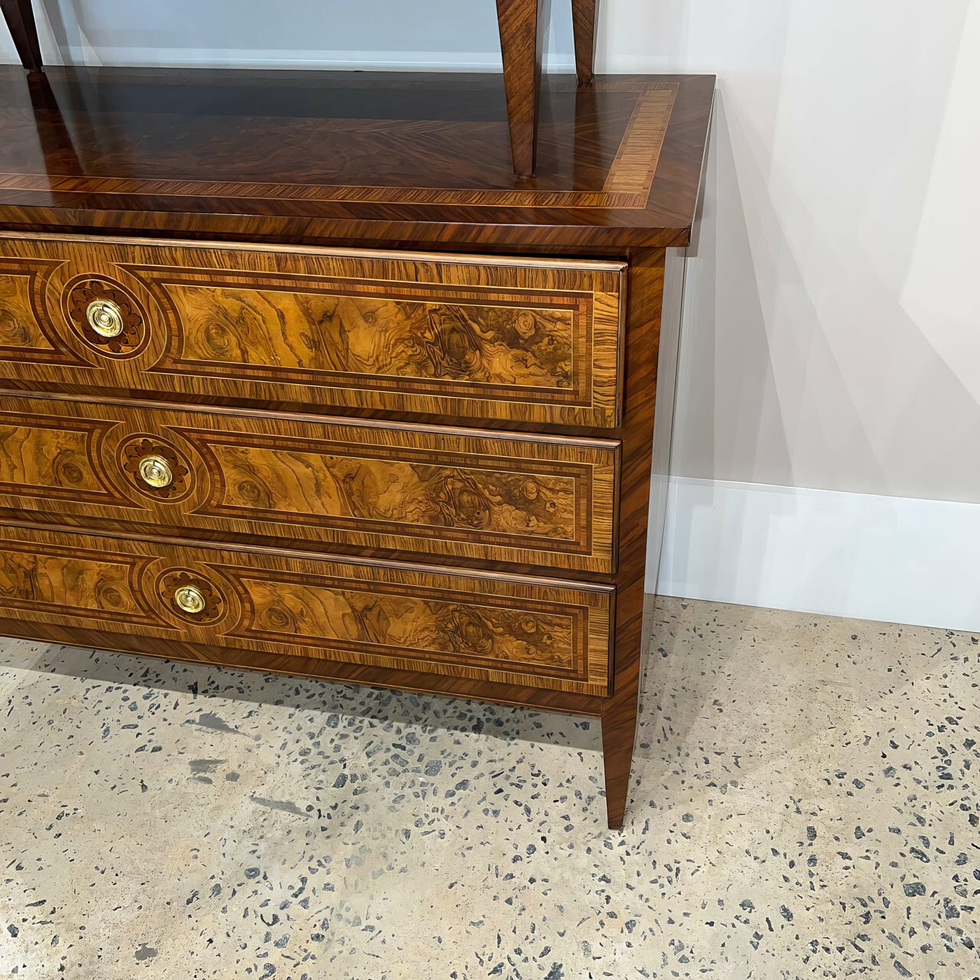 Louis XVI Style Burl Chest