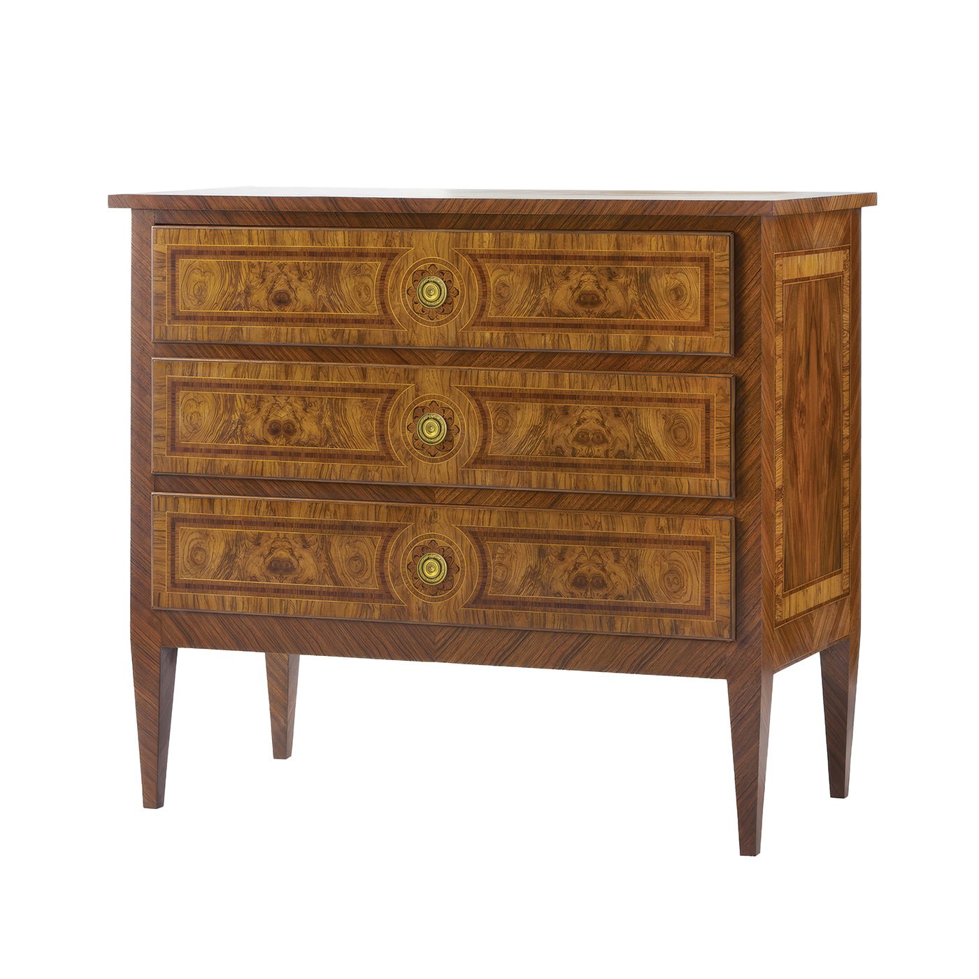 Louis XVI Style Burl Nightstand