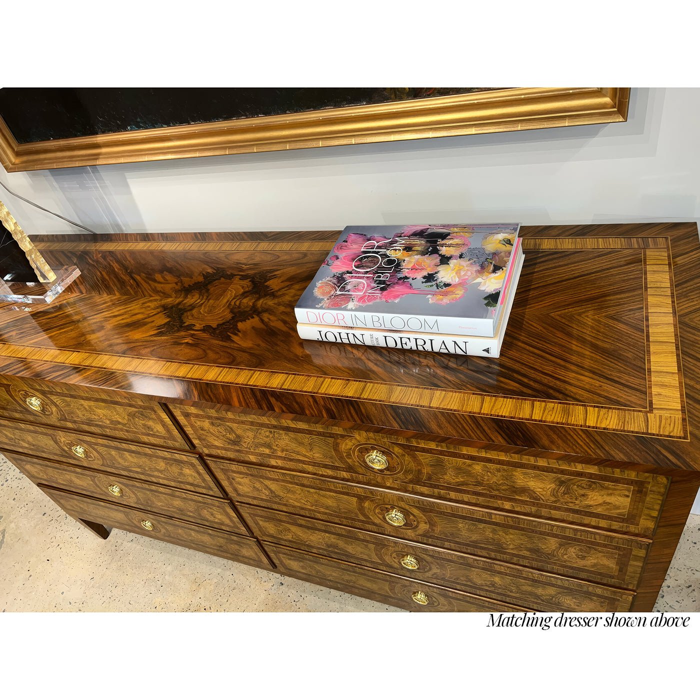 Louis XVI Style Burl Nightstand