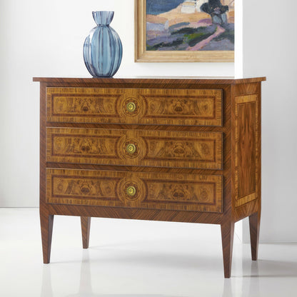 Louis XVI Style Burl Nightstand