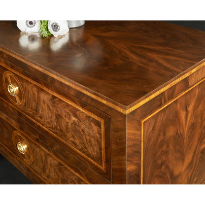 Louis XVI Style Inlaid Bedside Chest