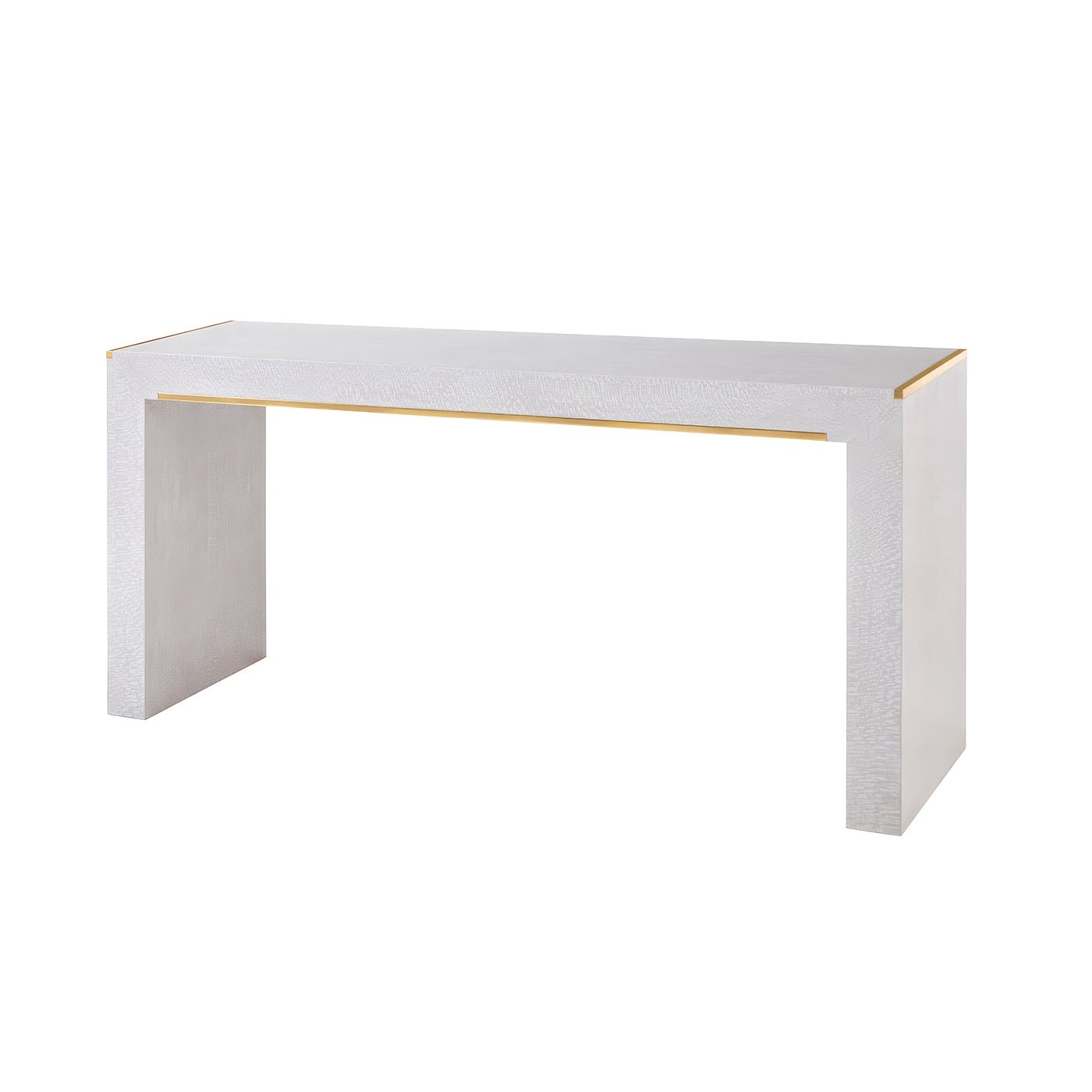 Mid Century Large White Console