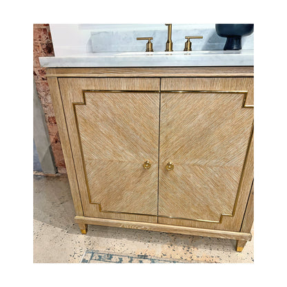 Mid Century Oak Bathroom Vanity
