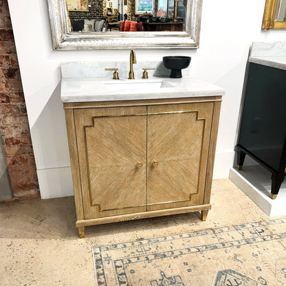 Mid Century Oak Bathroom Vanity