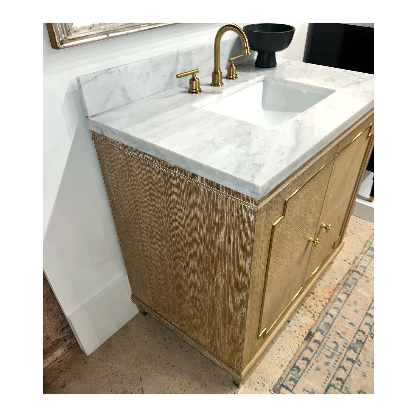 Mid Century Oak Bathroom Vanity