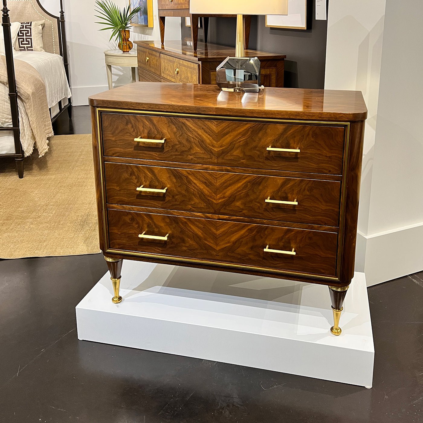 Mid Century Walnut Bedside Chest