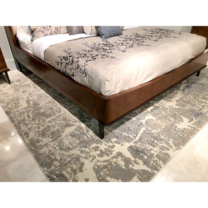 Mid Century Walnut Upholstered Bed - King
