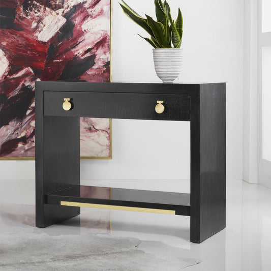 Modern Black Nightstand