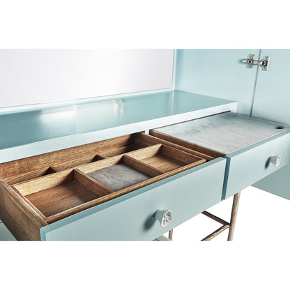 Modern Coastal Bar Cabinet