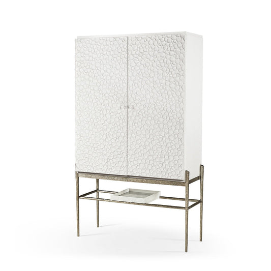 Modern Coastal Bar Cabinet
