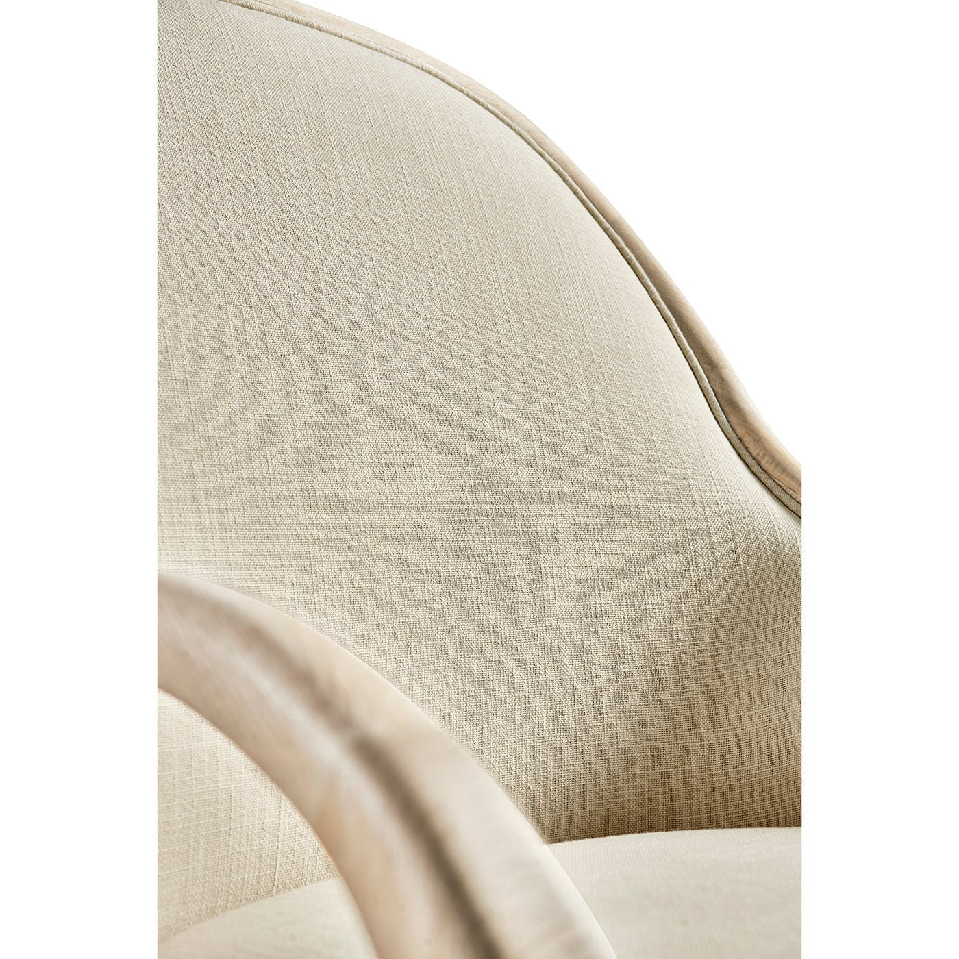 Modern Coastal Upholstered Dining Armchair