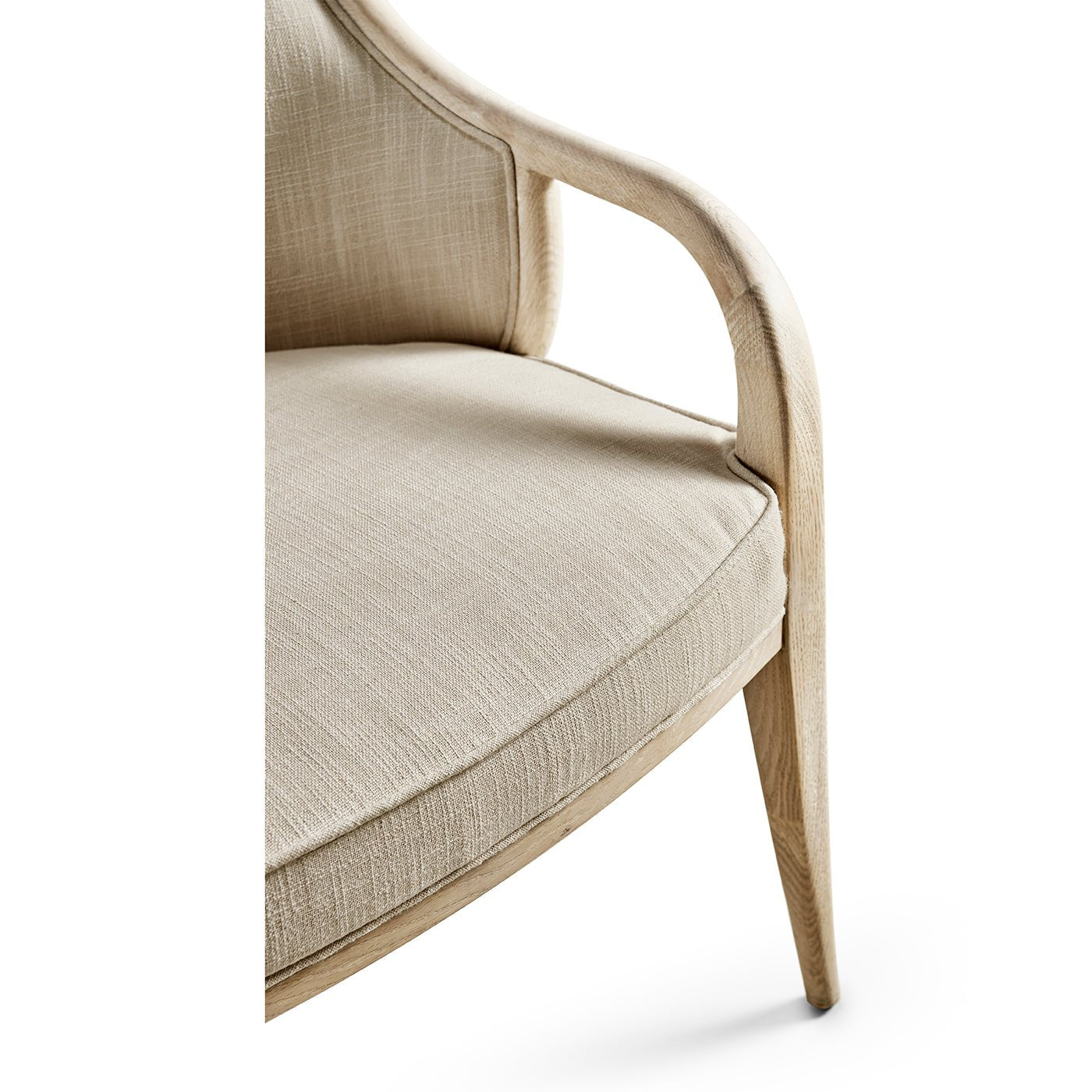 Modern Coastal Upholstered Dining Armchair